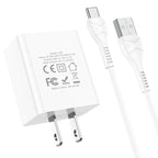 Wall charger “C89 Light road” dual port US set with cable