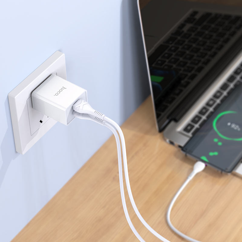Wall charger “C89 Light road” dual port US set with cable