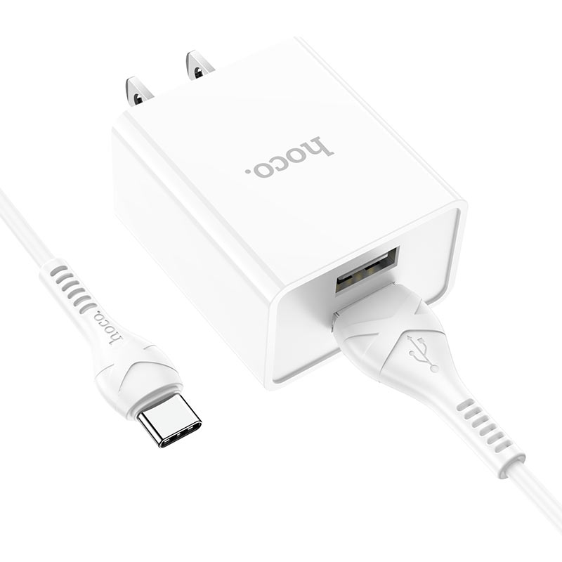 Wall charger “C89 Light road” dual port US set with cable