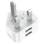 Wall charger “C90B Grandiose” dual port UK set with cable
