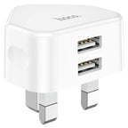 Wall charger “C90B Grandiose” dual port UK set with cable