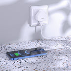 Wall charger “C90B Grandiose” dual port UK set with cable