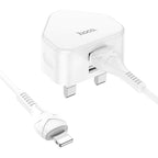 Wall charger “C90B Grandiose” dual port UK set with cable