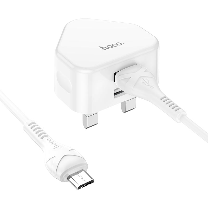 Wall charger “C90B Grandiose” dual port UK set with cable