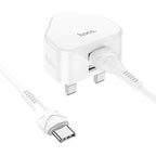 Wall charger “C90B Grandiose” dual port UK set with cable
