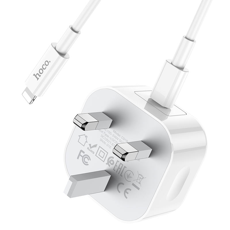 Wall charger “C91B Founder” PD20W UK set with cable