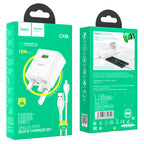 Wall charger “C92B Starshine” QC3.0 UK set with cable