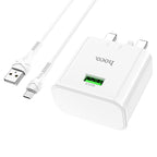 Wall charger “C92B Starshine” QC3.0 UK set with cable