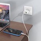Wall charger “C95A Lineal” PD20W+QC3.0 EU set with cable