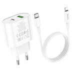 Wall charger “C95A Lineal” PD20W+QC3.0 EU set with cable