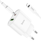 Wall charger “C95A Lineal” PD20W+QC3.0 EU set with cable