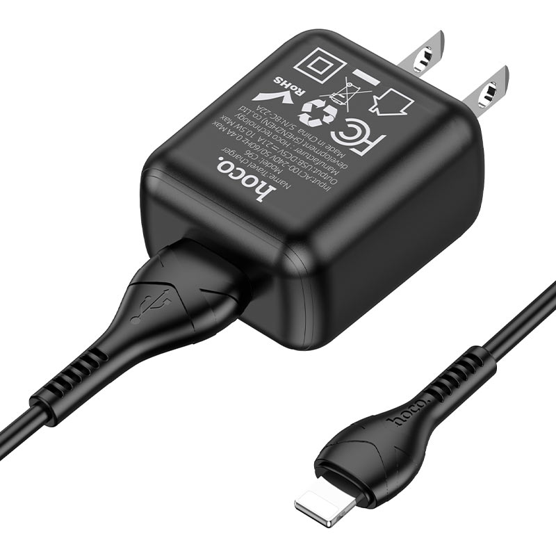 Wall charger “C96” US set with cable