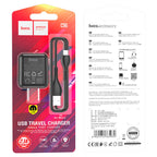 Wall charger “C96” US set with cable