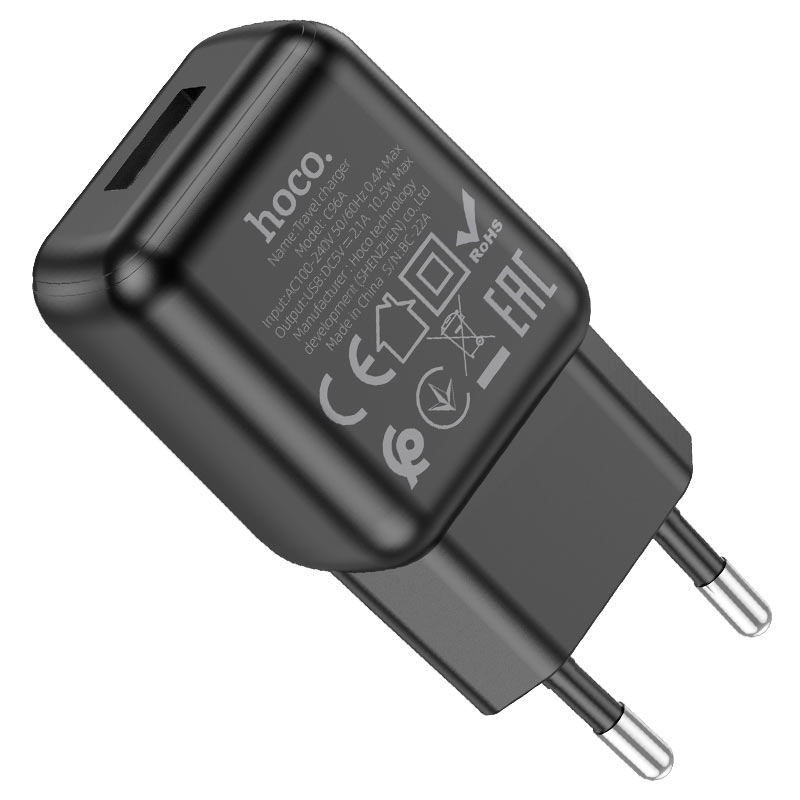 Wall charger “C96A” EU set with cable