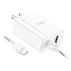 Wall charger “C97” PD20W+QC3.0 US set with cable