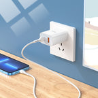 Wall charger “C97” PD20W+QC3.0 US set with cable