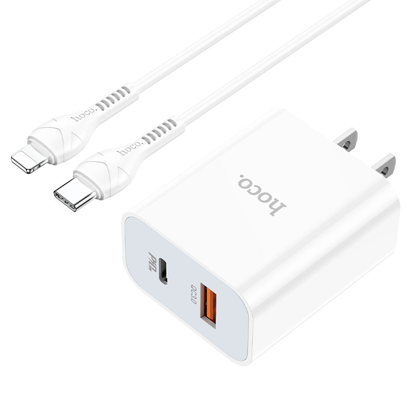Wall charger “C97” PD20W+QC3.0 US set with cable