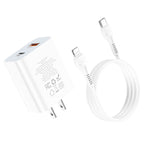 Wall charger “C97” PD20W+QC3.0 US set with cable