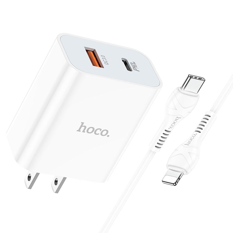 Wall charger “C97” PD20W+QC3.0 US set with cable