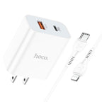 Wall charger “C97” PD20W+QC3.0 US set with cable