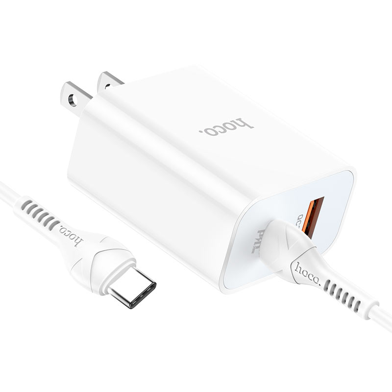 Wall charger “C97” PD20W+QC3.0 US set with cable