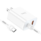 Wall charger “C97” PD20W+QC3.0 US set with cable