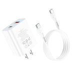 Wall charger “C97” PD20W+QC3.0 US set with cable