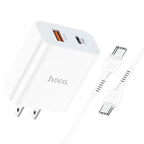 Wall charger “C97” PD20W+QC3.0 US set with cable