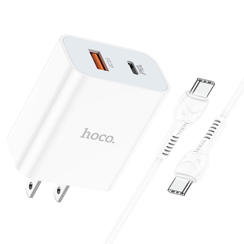 Wall charger “C97” PD20W+QC3.0 US set with cable
