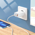 Wall charger “C97A” PD20W+QC3.0 EU set with cable