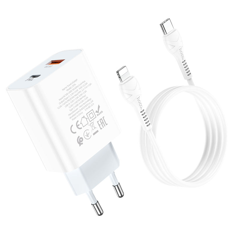 Wall charger “C97A” PD20W+QC3.0 EU set with cable