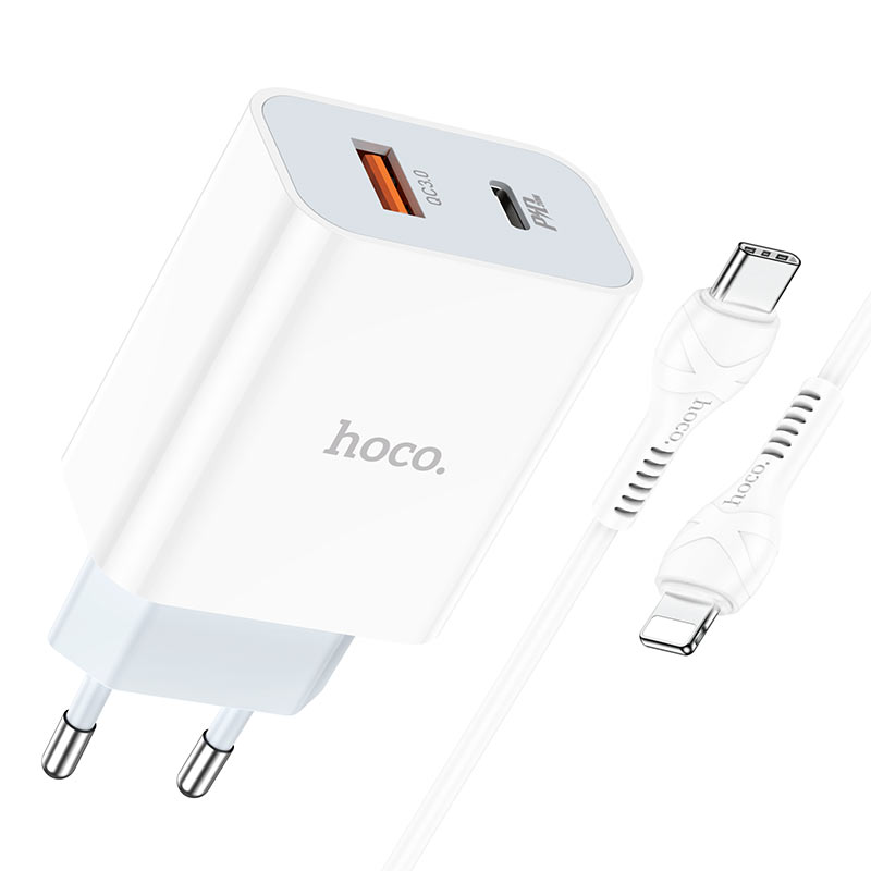Wall charger “C97A” PD20W+QC3.0 EU set with cable