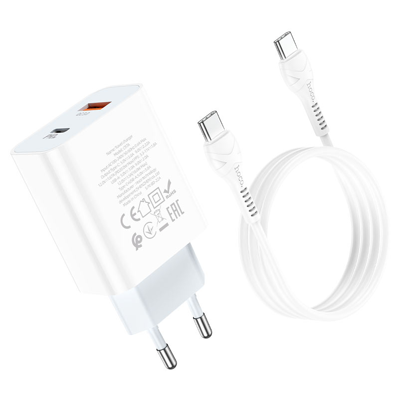 Wall charger “C97A” PD20W+QC3.0 EU set with cable