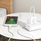Wall charger “C98 Proton” QC3.0 US set with cable