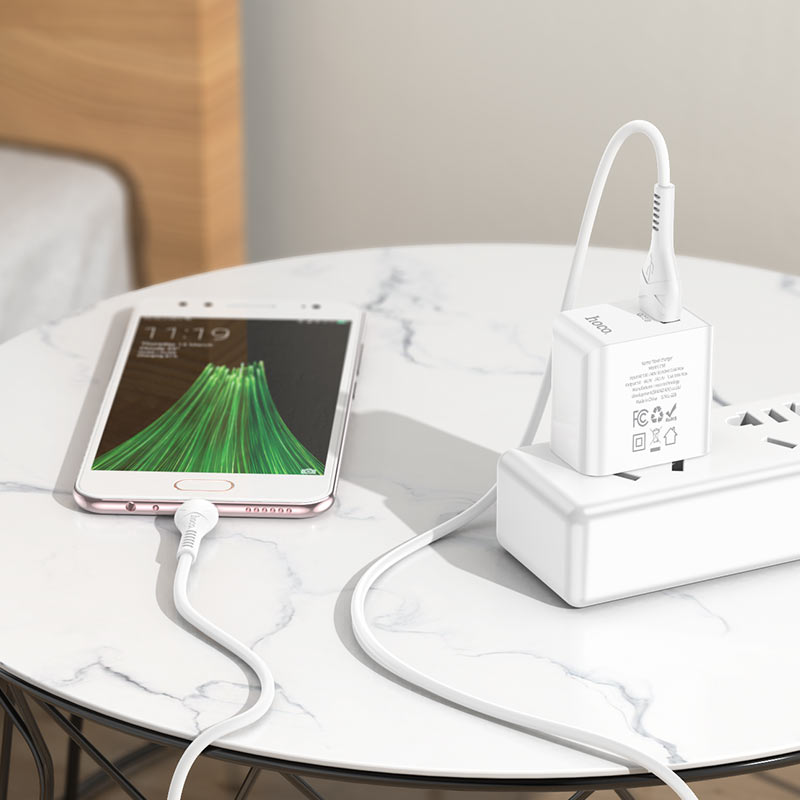 Wall charger “C98 Proton” QC3.0 US set with cable