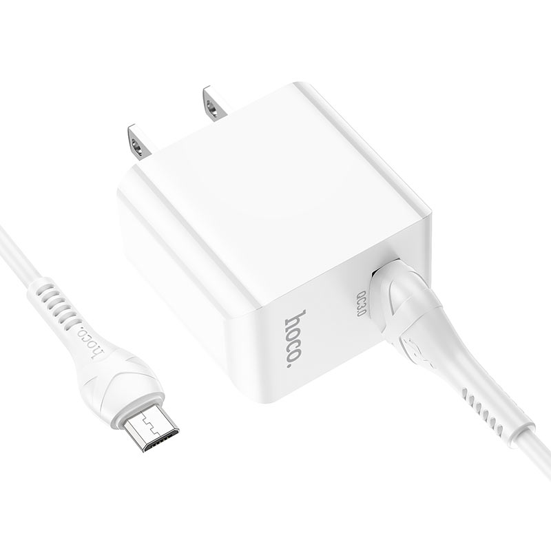 Wall charger “C98 Proton” QC3.0 US set with cable