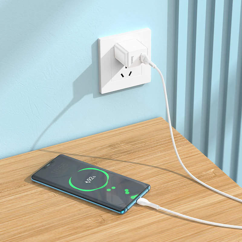 Wall charger “C98 Proton” QC3.0 US set with cable