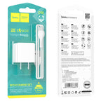 Wall charger “C98 Proton” QC3.0 US set with cable