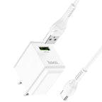 Wall charger “C98 Proton” QC3.0 US set with cable