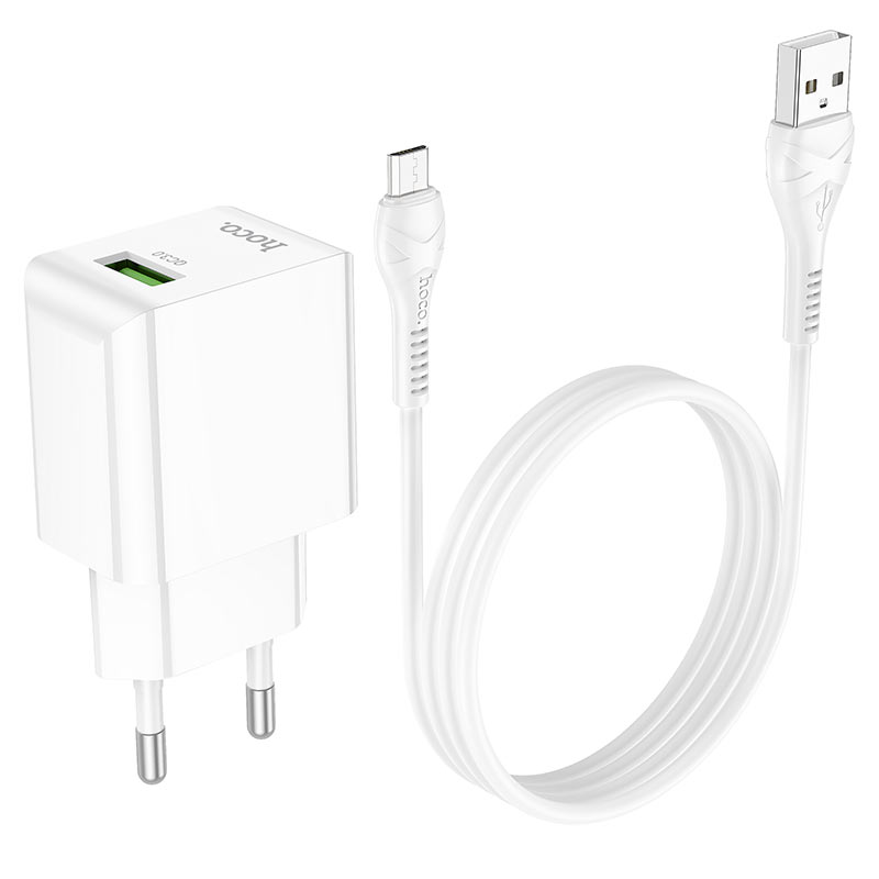 Wall charger “C98A Proton” QC3.0 EU set with cable