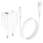 Wall charger “C98A Proton” QC3.0 EU set with cable