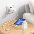 Wall charger “C99A” PD20W + QC3.0 EU set with cable
