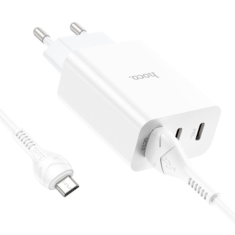 Wall charger “C99A” PD20W + QC3.0 EU set with cable