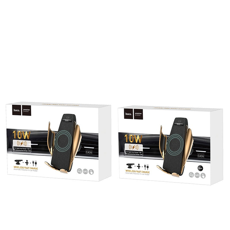 Car wireless charger «CA34 Elegant» air outlet and dashboard mount