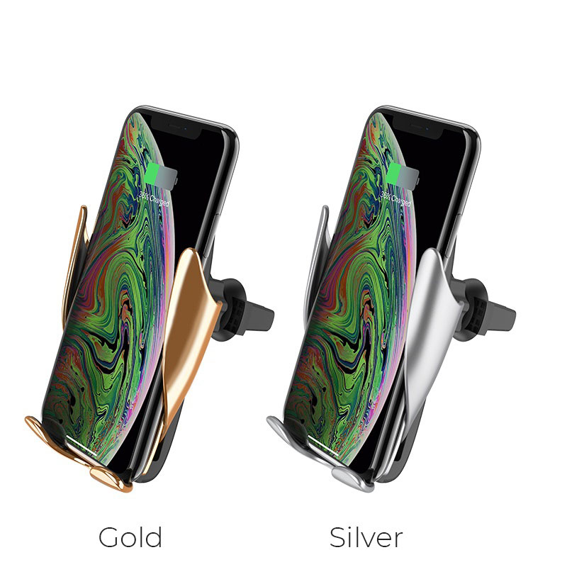 Car wireless charger «CA34 Elegant» air outlet and dashboard mount