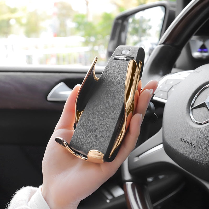 Car wireless charger «CA34 Elegant» air outlet and dashboard mount