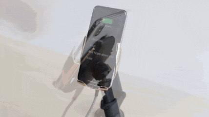 Car wireless charger «CA34 Elegant» air outlet and dashboard mount