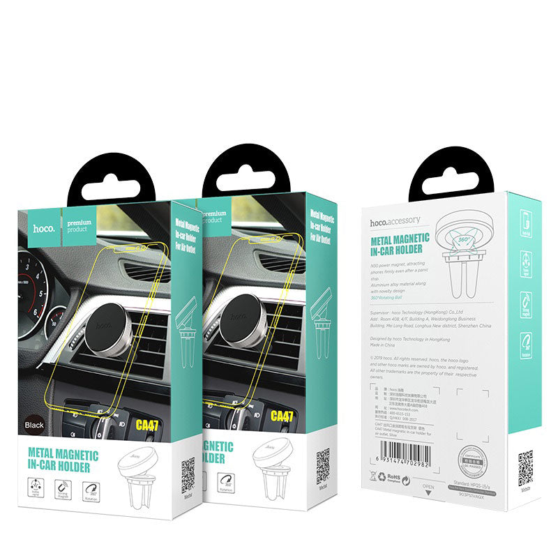 Car holder “CA47 Metal” magnetic in-car air outlet mount