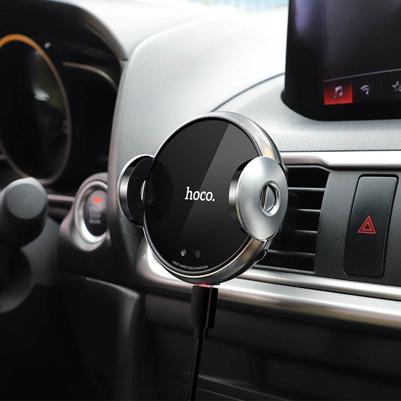 Car wireless charger «CA48» air outlet and dashboard mount