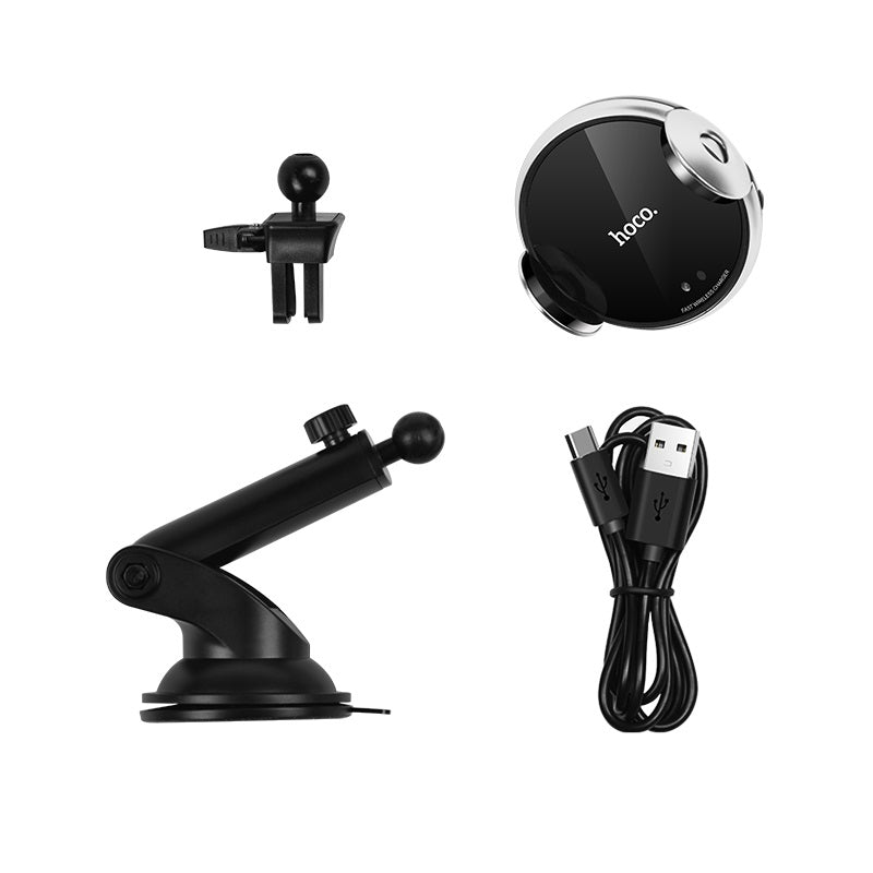 Car wireless charger «CA48» air outlet and dashboard mount